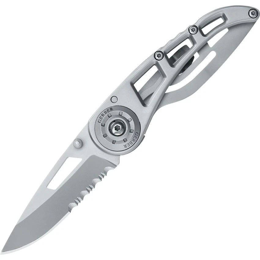 Gerber 1613 Ripstop I Part Serrated Framelock Folding Pocket Knife 3 Gerber 1613 Ripstop I Part Serrated Framelock Folding Pocket Knife