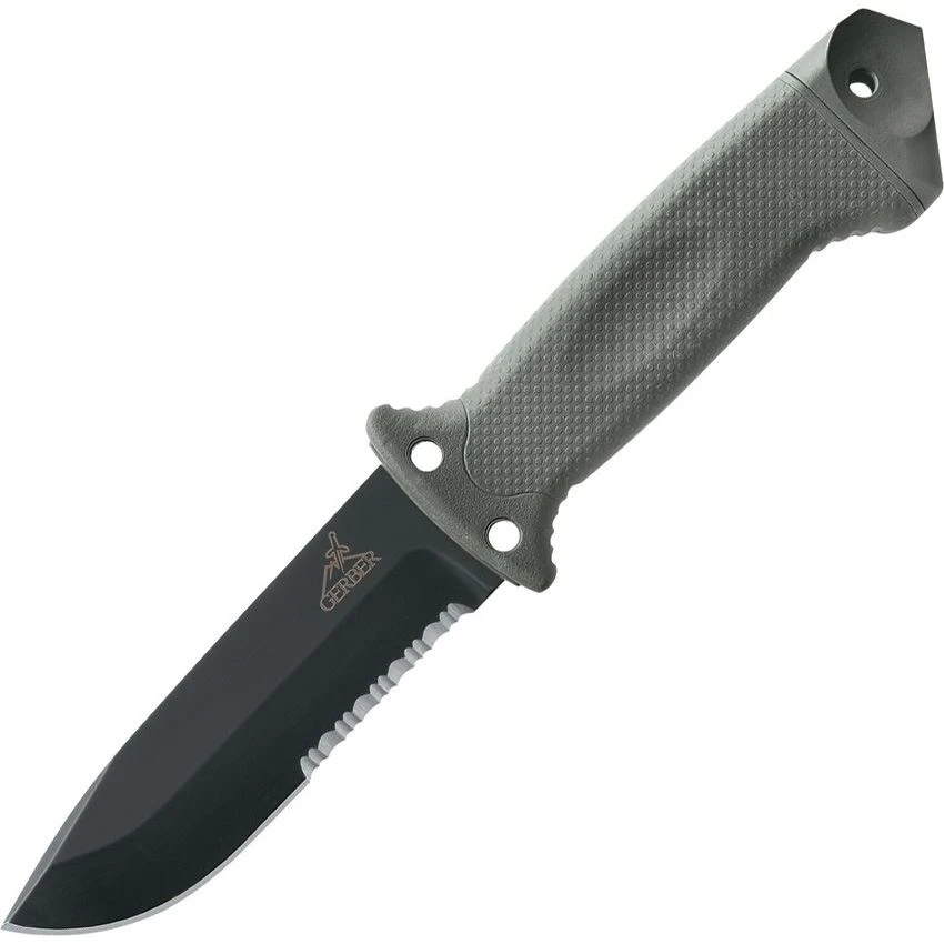 Gerber 1626 Lmf II Infantry Fixed Stainless Blade Knife With Tpv Overmolded On Foliage Green Nylon Handle 3 Gerber 1626 Lmf II Infantry Fixed Stainless Blade Knife With Tpv Overmolded On Foliage Green Nylon Handle