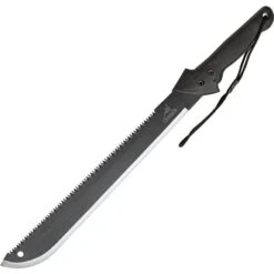 Gerber 0758 Gator Machete With Black Grip Handle