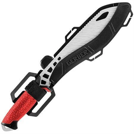 Gerber 3469 Versafix Machete Knife With Black And Red Rubberized Polypropylene Handle 4 Gerber 3469 Versafix Machete Knife With Black And Red Rubberized Polypropylene Handle - Image 2