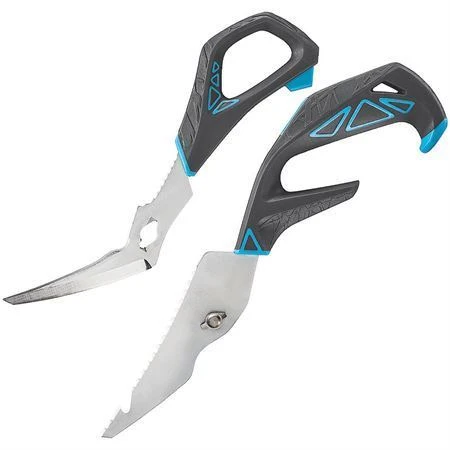Gerber 3554 Processor Fishing Shears Salt With Gray And Blue GRN And TPE Handles 4 Gerber 3554 Processor Fishing Shears Salt With Gray And Blue GRN And TPE Handles - Image 2