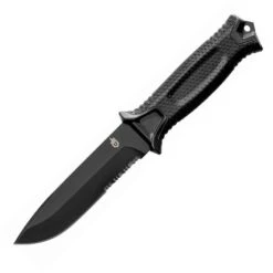 Gerber 1060 Strongarm Fixed Drop Blade Knife With Black Glass Filled Nylon Handle