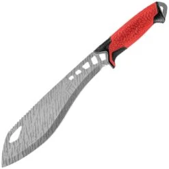 Gerber 3469 Versafix Machete Knife With Black And Red Rubberized Polypropylene Handle