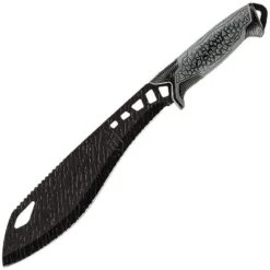 Gerber 3471 Versafix Machete Knife With Black And Gray Rubberized Polypropylene Handle