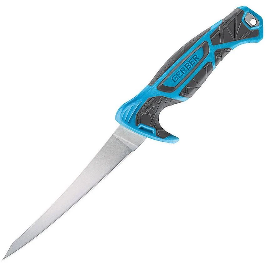 Gerber 3557 Controller Fillet Knife 6in With Blue Glass Reinforced Polypropylene Handle 3 Gerber 3557 Controller Fillet Knife 6in With Blue Glass Reinforced Polypropylene Handle