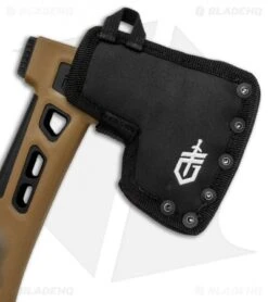 Gerber 15" Bushcraft Hatchet Axe Black/FDE GFN (5.5" Black) 31-003783 -Gerber Gerber 15in Bushcraft Axe Black FDE GFN BHQ 120865 jr sheath