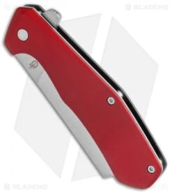 Gerber Asada Flipper Knife Red Aluminum (3" Stonewash) 30-001805 -Gerber Gerber Asada Red Aluminum SW 30 001805 BHQ 105526 jr spine