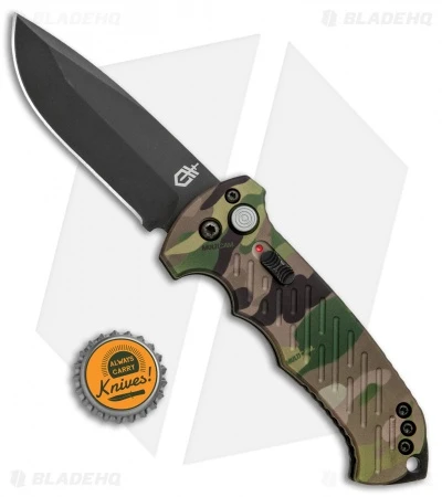 Gerber Auto 06 Automatic Knife Green Multi-Cam (3.7" Black) 30-001600 6 Gerber Auto 06 Automatic Knife Green Multi-Cam (3.7" Black) 30-001600 - Image 4
