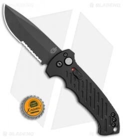 Gerber Auto 06 Automatic Knife S30V Drop Point (3.6" Black Serr) 0377 10 Gerber Auto 06 Automatic Knife S30V Drop Point (3.6" Black Serr) 0377 -Gerber Gerber Auto 06 DP black serr 0377 BHQ 1471 jr bottlecap