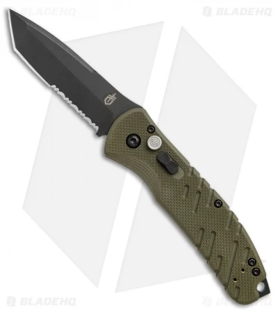 Gerber Propel Downrange Automatic Knife OD Green (3.5" Black Serr) 3 Gerber Propel Downrange Automatic Knife OD Green (3.5" Black Serr)