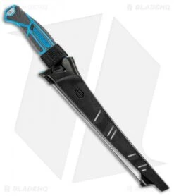 Gerber Controller 10" Fillet Fishing Knife Fixed Blade Blue (10" Satin) 8 Gerber Controller 10" Fillet Fishing Knife Fixed Blade Blue (10" Satin) -Gerber Gerber Controller 10in Fillet Fishing Blue Satin BHQ 95312 jr sheath