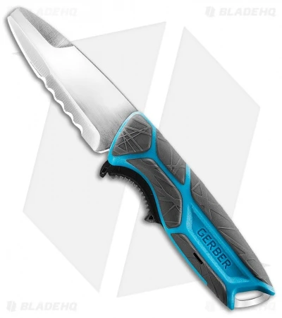 Gerber CrossRiver Fixed Blade Knife Blue Polymer (3" Satin) 3 Gerber CrossRiver Fixed Blade Knife Blue Polymer (3" Satin)