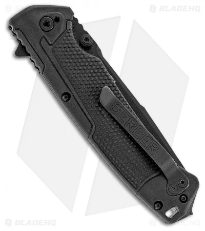 Gerber Decree Liner Lock Knife Black (3.7" Black Serr S30V) 30-001004 4 Gerber Decree Liner Lock Knife Black (3.7" Black Serr S30V) 30-001004 - Image 2