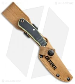 Gerber Downwind Caper Fixed Blade Knife Flat Sage Green (3.5" Satin) 30-001821 8 Gerber Downwind Caper Fixed Blade Knife Flat Sage Green (3.5" Satin) 30-001821 -Gerber Gerber Downwind Caper Flat Sage Green Satin BHQ 120847 jr sheath