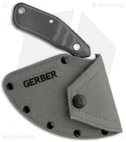 Gerber Downwind Ulu Fixed Blade Black G-10 (3.5" Satin) 30-001822 8 Gerber Downwind Ulu Fixed Blade Black G-10 (3.5" Satin) 30-001822 -Gerber Gerber Downwind Ulu Black G 10 SS BHQ 120851 jr sheath