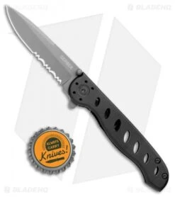 Gerber EVO Liner Lock Knife Black Aluminum (2.75" Gray Serr) -Gerber Gerber EVO Jr. LL Gray Serr BHQ 109519 jr bottlecap