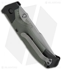 Gerber Edict Lockback Knife Green GFN (3.75" Bead Blast) 30-001300 -Gerber Gerber Edict LB Grn GFN BB 30 001300 BHQ 67396 jr side
