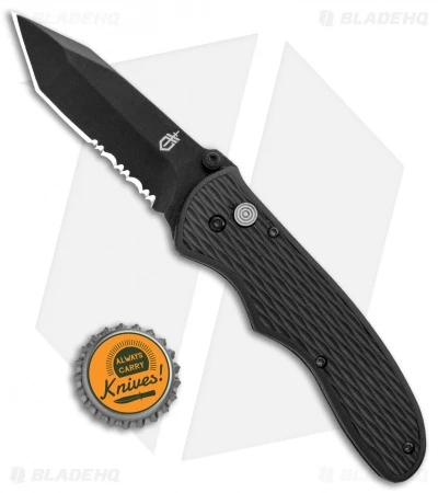 Gerber FAST Draw Tanto Knife Assisted Opening (3" Black Serr) 6 Gerber FAST Draw Tanto Knife Assisted Opening (3" Black Serr) - Image 4