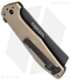 Gerber Fastball Liner Lock Knife Cleaver Coyote (3" Black) 30-001836 -Gerber Gerber Fastball LL Cleaver Coyote Black 30 001836 BHQ 105508 jr side