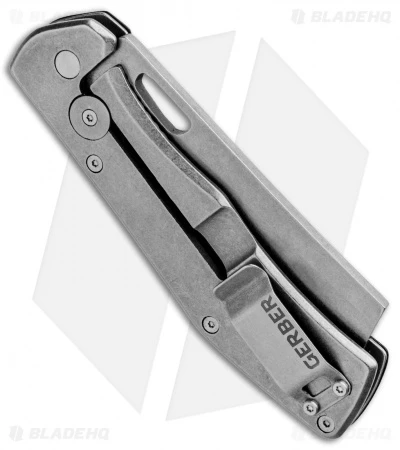 Gerber FlatIron Cleaver Frame Lock Knife Dark Gray Aluminum (3.5" Stonewash) 5 Gerber FlatIron Cleaver Frame Lock Knife Dark Gray Aluminum (3.5" Stonewash) - Image 3