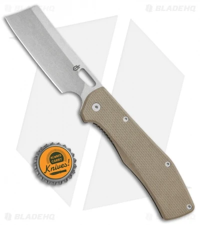 Gerber FlatIron Cleaver Frame Lock Knife Desert Tan G-10 (3.6" Stonewash) 6 Gerber FlatIron Cleaver Frame Lock Knife Desert Tan G-10 (3.6" Stonewash) - Image 4