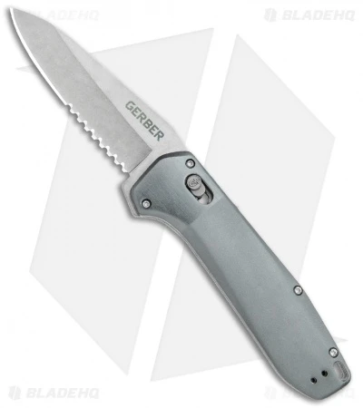 Gerber Highbrow Assisted Opening Knife Aluminum (3.3" SW Serr) 30-001638 3 Gerber Highbrow Assisted Opening Knife Aluminum (3.3" SW Serr) 30-001638