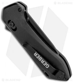 Gerber Highbrow Compact A/O Spring Assisted Knife Black (2.8" Onyx) 8 Gerber Highbrow Compact A/O Spring Assisted Knife Black (2.8" Onyx) -Gerber Gerber Highbrow Compact A O SA Black Onyx 30 001524N BHQ 94153 jr side