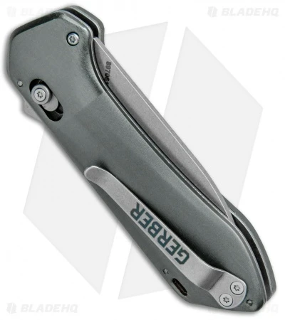 Gerber Highbrow Compact A/O Spring Assisted Knife Gray (2.8" Stonewash Serr) 5 Gerber Highbrow Compact A/O Spring Assisted Knife Gray (2.8" Stonewash Serr) - Image 3