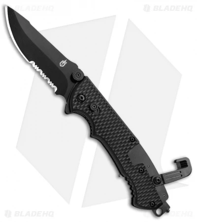 Gerber Hinderer CLS Combat Life Saver Knife (3.5" Black Serr) 1870 3 Gerber Hinderer CLS Combat Life Saver Knife (3.5" Black Serr) 1870