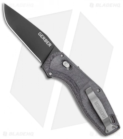 Gerber Hyperflip Assisted Opening Knife Black/Gray Micarta (3.4" Blk) 30-001852 3 Gerber Hyperflip Assisted Opening Knife Black/Gray Micarta (3.4" Blk) 30-001852