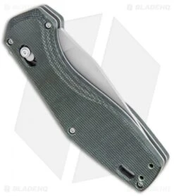Gerber Hyperflip Assisted Opening Knife Olive Green Micarta (3.4" PVD) 30-001853 -Gerber Gerber Hyperflip Assisted Opening Olive Green Micarta Black BHQ 120841 jr side