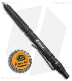Gerber Impromptu Tactical Pen Stainless Steel (Black) 7 Gerber Impromptu Tactical Pen Stainless Steel (Black) -Gerber Gerber Impromptu Tactical Pen SS Black BHQ 15585 jr bottlecap