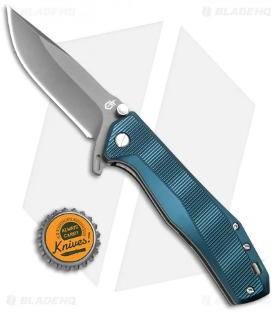 Gerber Index Liner Lock Knife Blue Aluminum (3.3" Gray) 30-001356 6 Gerber Index Liner Lock Knife Blue Aluminum (3.3" Gray) 30-001356 - Image 4