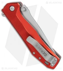 Gerber Index Liner Lock Knife Red Aluminum (3.3" Satin) 30-001355 8 Gerber Index Liner Lock Knife Red Aluminum (3.3" Satin) 30-001355 -Gerber Gerber Index red aluminum satin 30 001355 BHQ 67399 er side