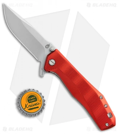 Gerber Index Liner Lock Knife Red Aluminum (3.3" Satin) 30-001355 6 Gerber Index Liner Lock Knife Red Aluminum (3.3" Satin) 30-001355 - Image 4
