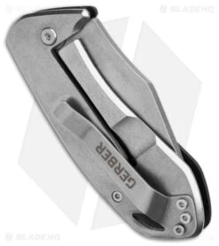 Gerber Kettlebell Frame Lock Knife Gray Al (2.5" Stonewash) 30-001496 8 Gerber Kettlebell Frame Lock Knife Gray Al (2.5" Stonewash) 30-001496 -Gerber Gerber Kettlebell FLK Gray Al 2in SW BHQ 81312 td side