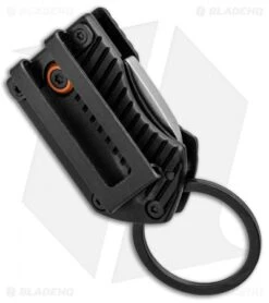 Gerber Key Note Compact Key Chain Knife Black Aluminum (1" Satin) -Gerber Gerber Key Note Compact Key Chain Black Aluminum Satin 30 001691 BHQ 94213 jr side