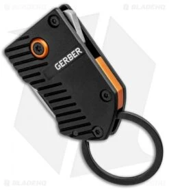 Gerber Key Note Compact Key Chain Knife Black Aluminum (1" Satin) -Gerber Gerber Key Note Compact Key Chain Black Aluminum Satin 30 001691 BHQ 94213 jr spine