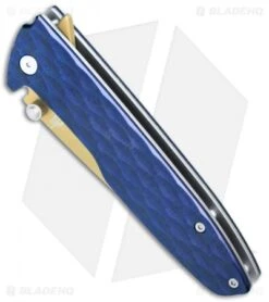 Gerber One-Flip Liner Lock Knife Blue Aluminum (3.2" Gold) 30-001354 -Gerber Gerber One Flip LL Blue Alum Gold 30 001354 BHQ 67405 jr spine 2