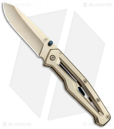 Gerber Paralite Frame Lock Knife Champagne (3" Champagne) 30-001345 3 Gerber Paralite Frame Lock Knife Champagne (3" Champagne) 30-001345