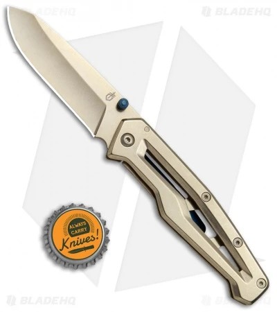 Gerber Paralite Frame Lock Knife Champagne (3" Champagne) 30-001345 6 Gerber Paralite Frame Lock Knife Champagne (3" Champagne) 30-001345 - Image 4
