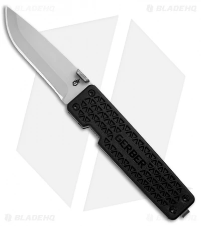 Gerber Pocket Square Liner Lock Knife Black GFN (2.9" Satin) 30-001362 3 Gerber Pocket Square Liner Lock Knife Black GFN (2.9" Satin) 30-001362