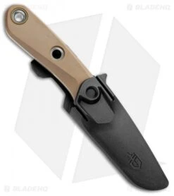 Gerber Principle Fixed Blade Knife Brown Rubber (3" Stonewash 420HC) 30-001657 -Gerber Gerber Principle Brown Rubber SW 30 001657 BHQ 105505 jr sheath
