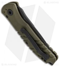 Gerber Propel Downrange Automatic Knife OD Green (3.5" Black) 7 Gerber Propel Downrange Automatic Knife OD Green (3.5" Black) -Gerber Gerber Propel Downrange Green Black 30 001317N BHQ 50357 jr side