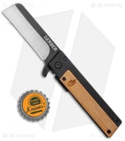 Gerber Quadrant Flipper Frame Lock Knife Bamboo (2.75" Two-Tone) 9 Gerber Quadrant Flipper Frame Lock Knife Bamboo (2.75" Two-Tone) -Gerber Gerber Quadrant Flipper FL Bamboo TT 30 001702 BHQ 94202 jr bottlecap