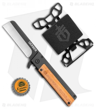 Gerber Quadrant Flipper Frame Lock Knife Bamboo + Barbill Wallet Clam Pack 10 Gerber Quadrant Flipper Frame Lock Knife Bamboo + Barbill Wallet Clam Pack - Image 8