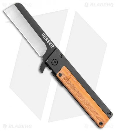 Gerber Quadrant Flipper Frame Lock Knife Bamboo + Barbill Wallet Clam Pack 4 Gerber Quadrant Flipper Frame Lock Knife Bamboo + Barbill Wallet Clam Pack - Image 2