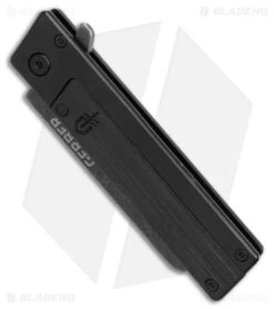 Gerber Quadrant Frame Lock Knife Black Bamboo (2.8" Black Stonewash) 7 Gerber Quadrant Frame Lock Knife Black Bamboo (2.8" Black Stonewash) -Gerber Gerber Quadrant Frame Lock Knife Black Bamboo Black Stonewash BHQ 179087 kc spine