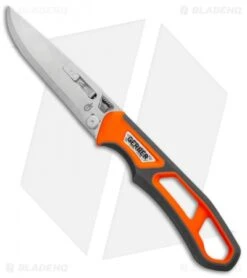 Gerber Randy Newberg EBS Fixed Blade Knife Gray/Orange Rubber (Satin) -Gerber Gerber Randy Newberg EBS Gray Orange Rubber 30 001762 BHQ 105529 jr blade 3