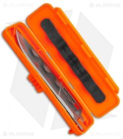 Gerber Randy Newberg EBS Fixed Blade Knife Gray/Orange Rubber (Satin) -Gerber Gerber Randy Newberg EBS Gray Orange Rubber 30 001762 BHQ 105529 jr case